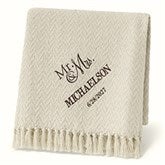 Personalized Couples Afghan - Wedding  Anniversary - 13803
