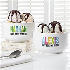 Personalized Ice Cream Dish - Ice Cream Bowl
