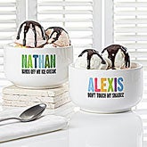 Personalized Snack Bowl for Kids - Hands Off - 13821