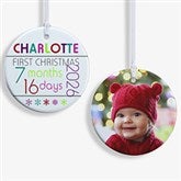 Personalized Babys First Christmas Ornaments - Babys Age - 13825