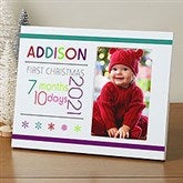 Personalized First Christmas Picture Frames - Baby's Age - 13826