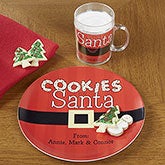 Personalized Cookies For Santa Dishes - 13832D