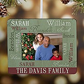 Personalized Christmas Ornament Mini-Frame - Loving Family - 13842