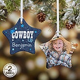 Personalized Christmas Ornaments - Cowboy & Cowgirl - 13852
