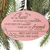Personalized Family Christmas Ornaments - Special Aunt - 13878