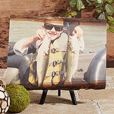 Personalized Rustic Basswood Photo Plaques - Picture Perfect - 13950
