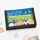 Personalized Boys Wallets - Sports - 13958