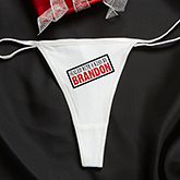 Personalized Thong Underwear - Sealed With A Kiss - 13960