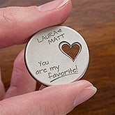 Personalized Pocket Token - Couple In Love - 13968