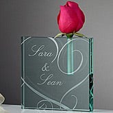 Personalized Bud Vase - Couple In Love - 13978