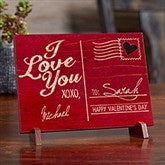 Personalized Romantic Keepsake Gifts - Wood Postcard - 14005