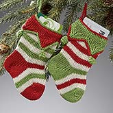 Christmas Stocking Ornaments - Seasonal Stripes - 14017
