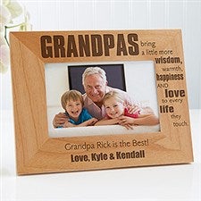 Personalized Grandpa Picture Frames - Wonderful Grandpa - 14026