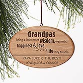 Personalized Grandparent Ornaments - Wonderful Grandpa - 14029