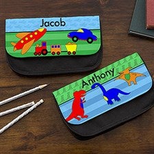 Personalized Boys Pencil Case - Sports, Cars, Dinosaurs, Robots - 14043