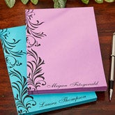 Personalized Notepads - Flourished Accent - 14063