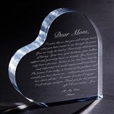 Personalized Heart Keepsake Gift for Mothers - Letter To Mom - 14065