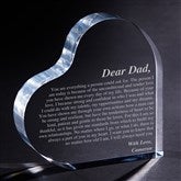 Personalized Heart Keepsake Gift for Fathers - Letter To Dad - 14066