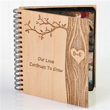 Personalized Romantic Photo Albums - Carved In Love - 14096