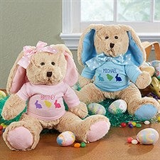 Personalized Stuffed Easter Bunny Plush Doll - 14101