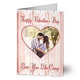 Personalized Photo Valentine's Day Cards - Vintage Heart - 14124