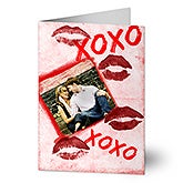 Personalized Photo Valentine's Day Cards - Hugs & Kisses - 14125