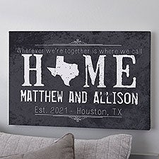 Personalized Canvas Prints - State of Love - 14131