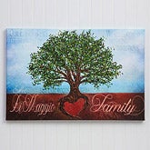 Personalized Family Tree Canvas Print - Grown In Love - 14137