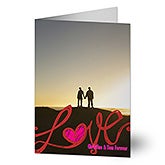 Personalized Romantic Photo Greeting Cards - LOVE - 14150