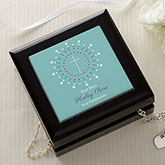 Personalized Cross Jewelry Box - God Bless - 14162