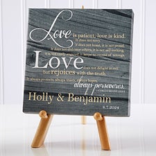 Personalized Desktop Canvas Prints - Love Is Patient - 14186