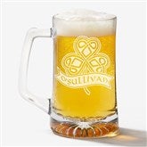 Personalized Beer Mugs - Celtic Shamrock - 14188