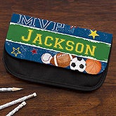 Personalized Sports Pencil Case - Ready, Set, Score - 14219