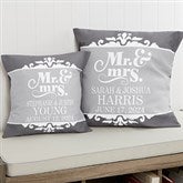 Personalized Throw Pillows - Happy Couple - 14259