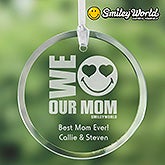 Personalized Suncatchers for Mom - Smiley Face - 14339