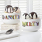 Personalized Kids Snack Bowls - Alphabet Animals - 14344