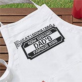 Personalized BBQ Aprons & Potholders - Eat, Drink, BBQ - 14375