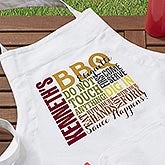 Personalized BBQ Apron & Potholder - Barbecue Rules - 14376