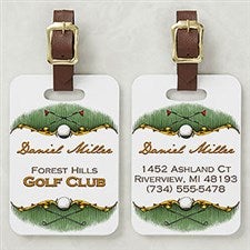 Personalized Golf Bag Tags - Golf Course - 14384