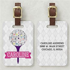 Personalized Golf Bag Tags for Her - Sassy Lady - 14386