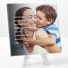 Personalized Tabletop Canvas Print for Her - Photo Sentiments - 14387