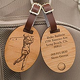 Personalized Golf Bag Tags - Vintage Golfer - 14389