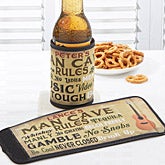 Personalized Man Cave Rules Can & Bottle Wrap - 14405