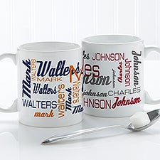 Personalized Coffee Mugs - Signature Style For Him - 14425