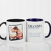 Personalized Coffee Mugs for Men - Definition of a Dad or Grandpa - 14427