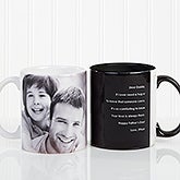 Personalized Coffee Mugs for Him - Photo Sentiments - 14474