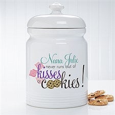 Personalized Cookie Jars - Kisses  Cookies - 14493