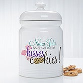 Personalized Cookie Jars - Kisses & Cookies - 14493