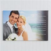 Personalized Photo Canvas Prints - Wedding Sentiments - 14510
