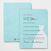 Will You Be My Bridesmaid Personalized Card - 14520